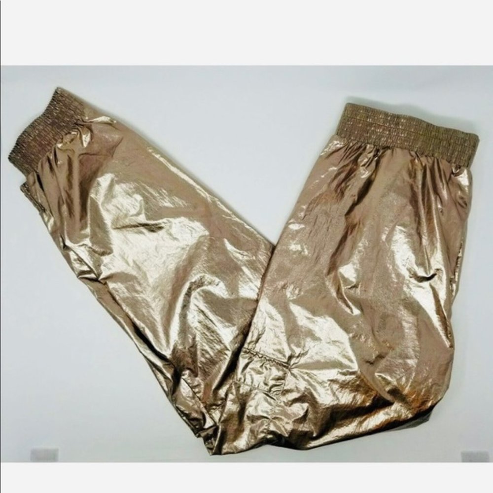 Victoria Secret Sport Cargo Metallic Gold Jogger - Picture 6 of 6